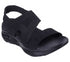 Sandale sport, dama, SKECHERS ARCH FIT BRIGHTEST DAY 119458-BBK negru, textil